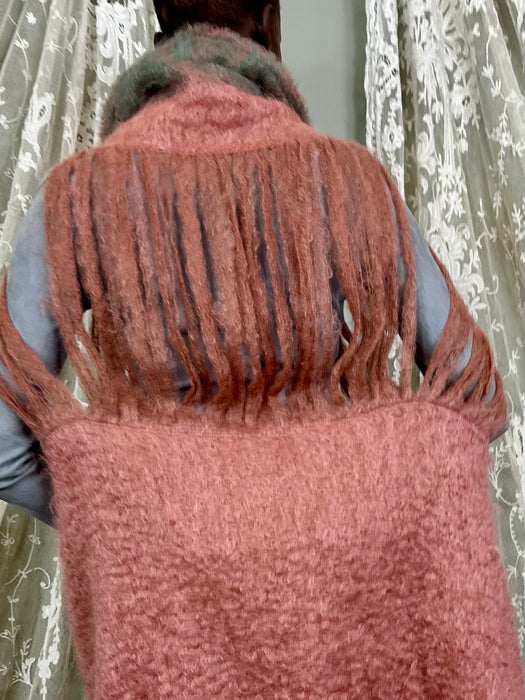 Mila, 80s mohair caped jacket