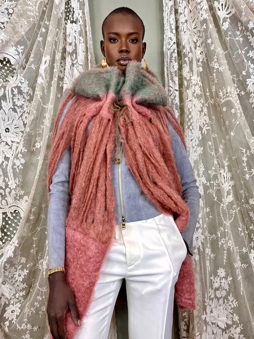 Mila, 80s mohair caped jacket