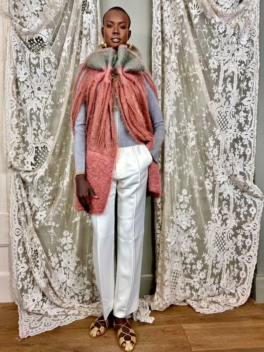 Doa, 20s chiffon and lace dress