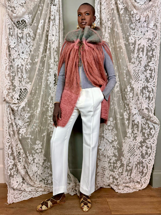 Mila, 80s mohair caped jacket