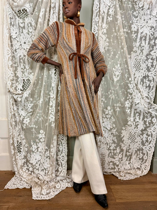 Kay Cosserat, 80s knit coat
