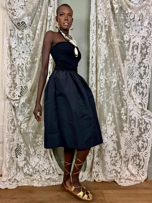 Miu Miu, Y2k black strapless dress