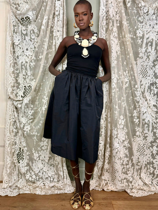Miu Miu, Y2k black strapless dress