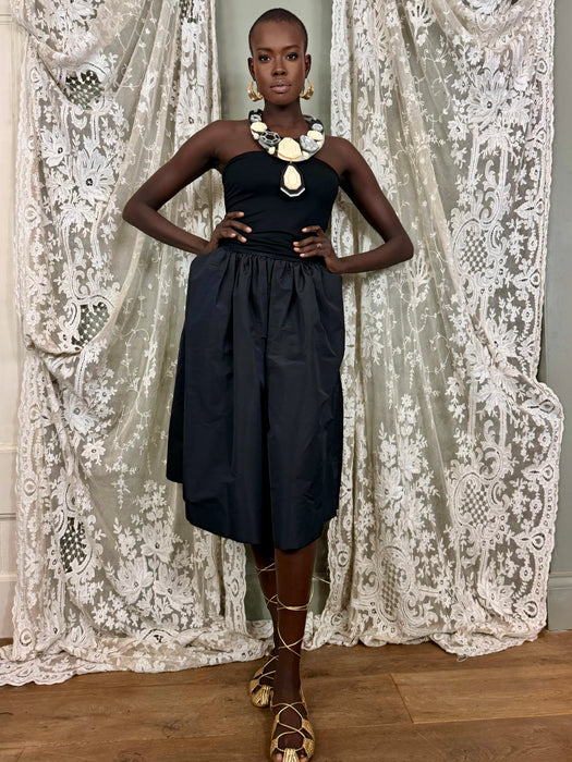 Miu Miu, Y2k black strapless dress