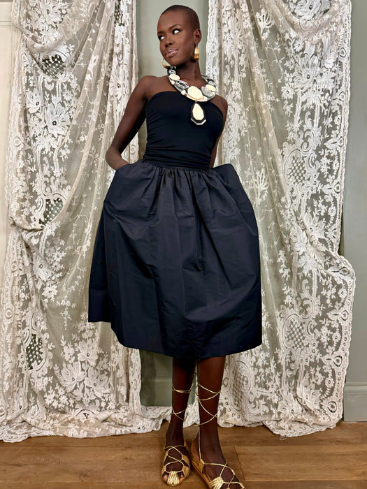 Miu Miu, Y2k black strapless dress