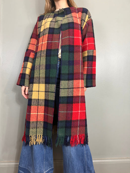 Christiana, vintage plaid coat