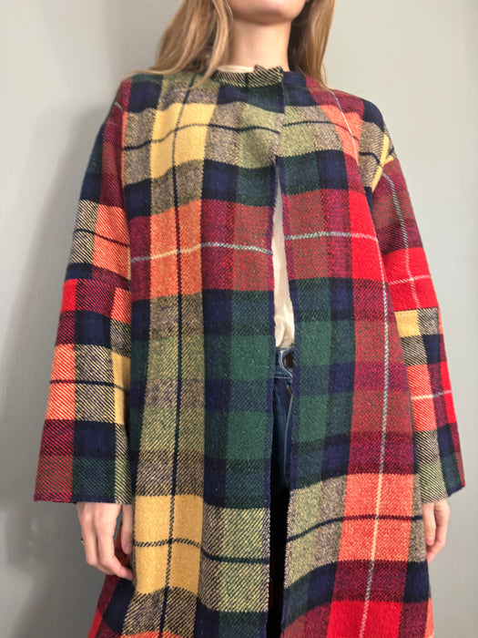 Christiana, vintage plaid coat