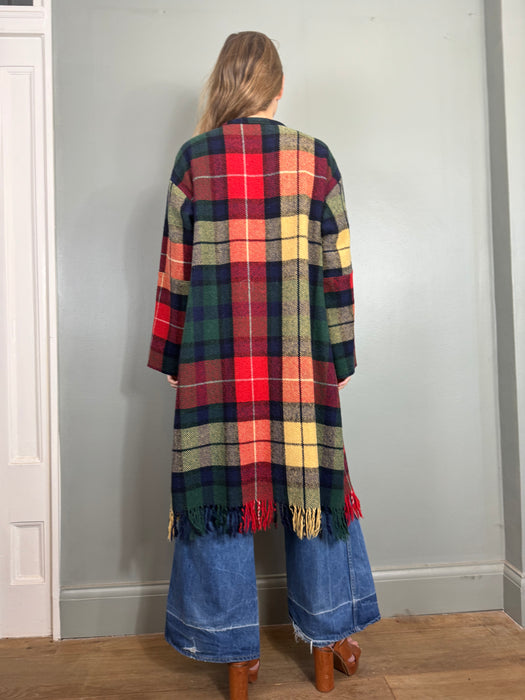 Christiana, vintage plaid coat