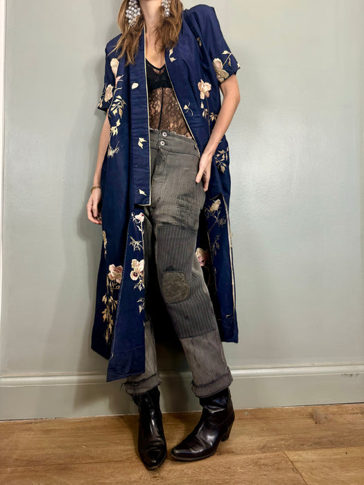 Astoria, 40s silk embroidered robe