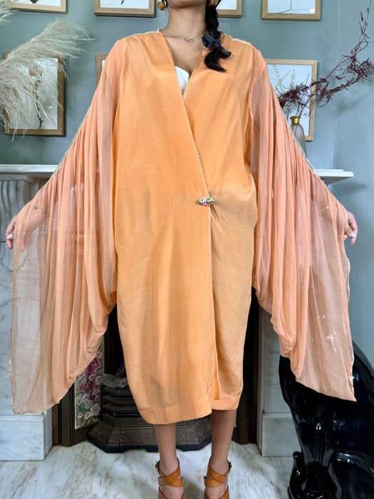 Winona, 30s chiffon and lace robe