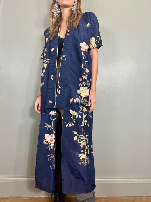 Astoria, 40s silk embroidered robe