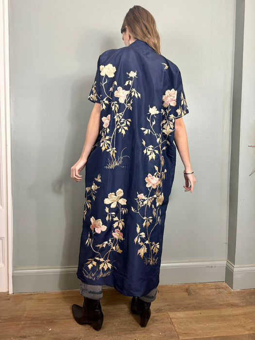 Astoria, 40s silk embroidered robe