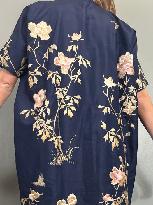 Astoria, 40s silk embroidered robe