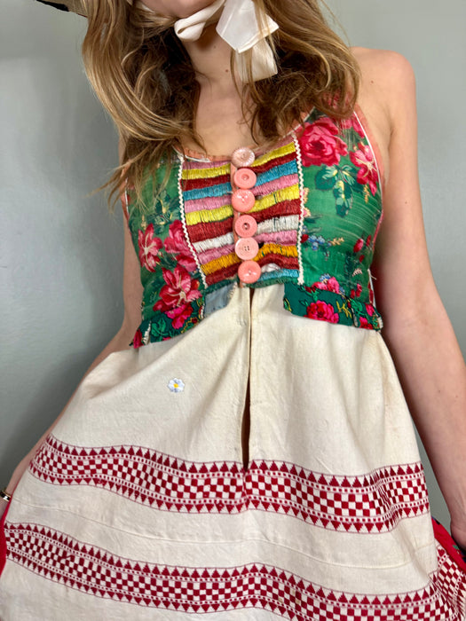 Jennifer, Hungarian folk 50s cotton dress