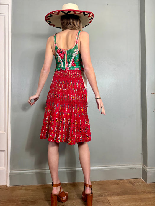 Jennifer, Hungarian folk 50s cotton dress