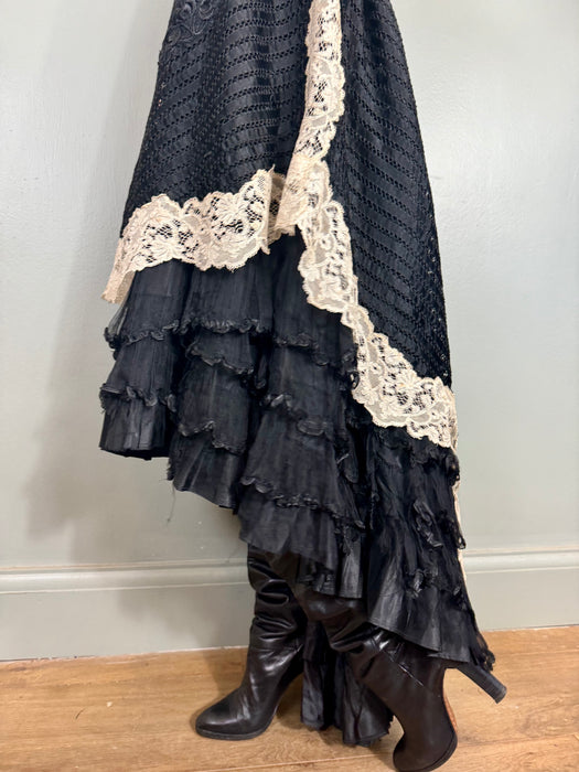 Salita, Victorian black and cream lace dress