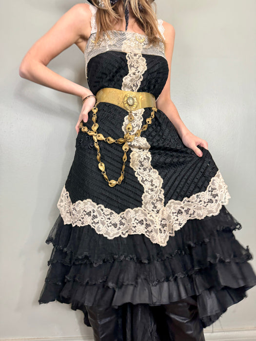Salita, Victorian black and cream lace dress