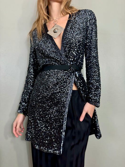Carol, vintage iridescent sequins jacket