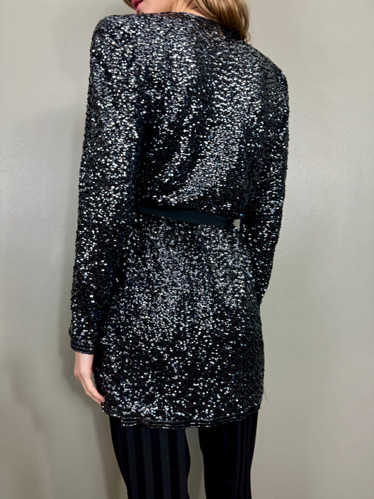 Carol, vintage iridescent sequins jacket