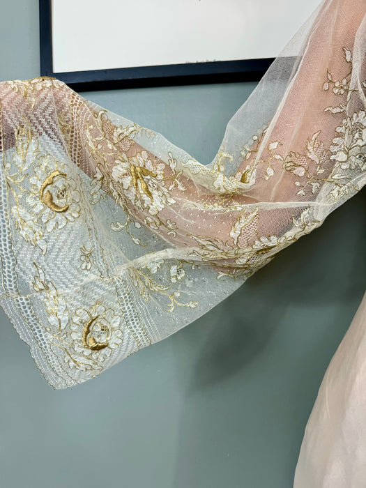 Emmanuelle, 30s silk and lace robe
