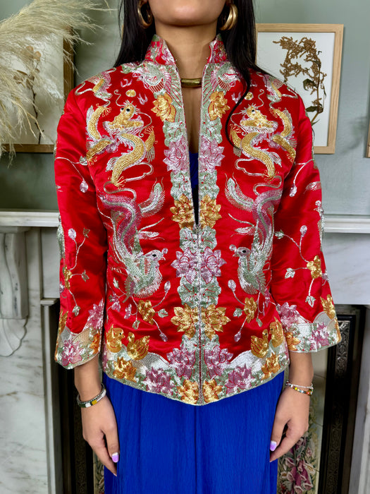 Lisa, 50s Chinese silk embroidered jacket