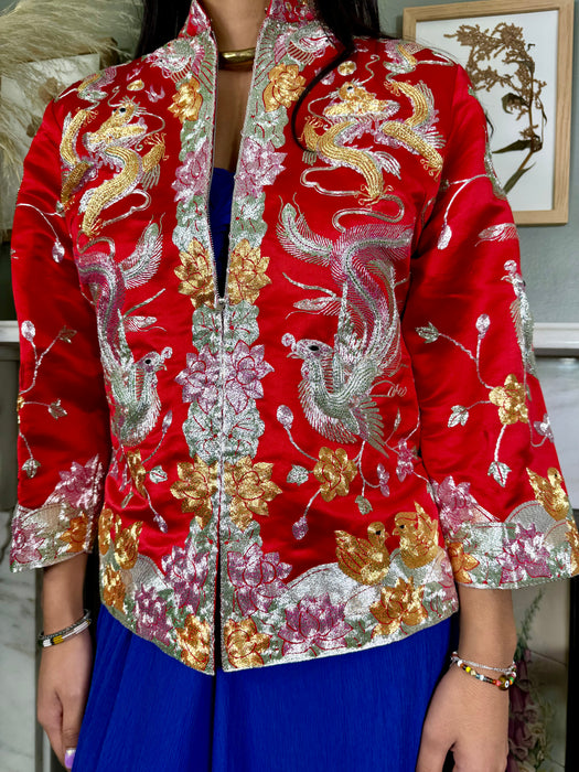 Lisa, 50s Chinese silk embroidered jacket