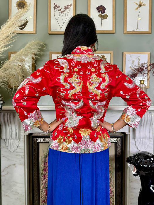 Ladies chinese silk jackets uk outlet