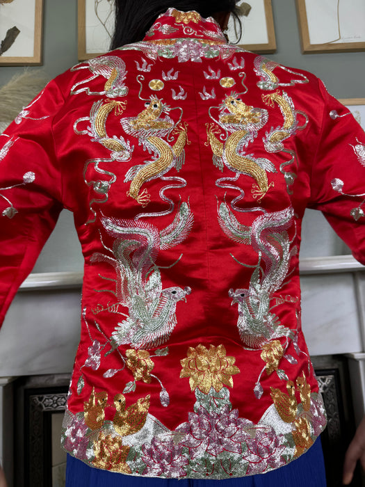 Chinese silk jacket women's hot sale