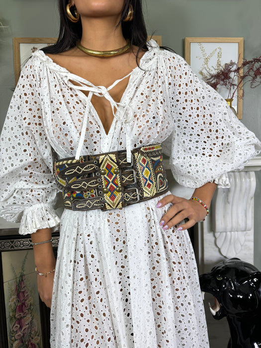 Roland Klein, vintage white eyelet dress