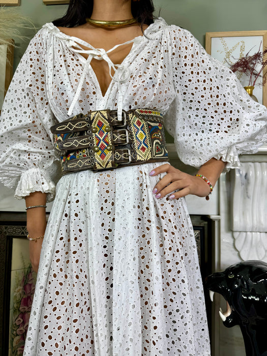 Roland Klein, vintage white eyelet dress