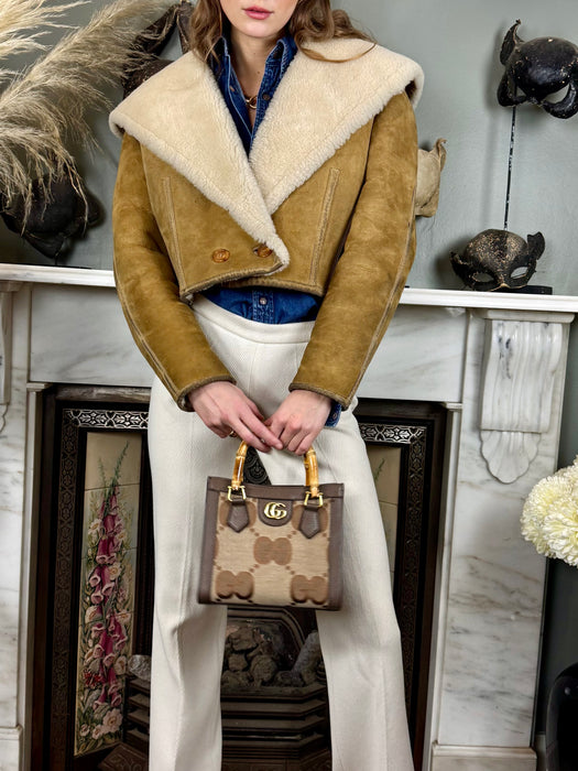 Nicole Farsi, 90s sheepskin jacket