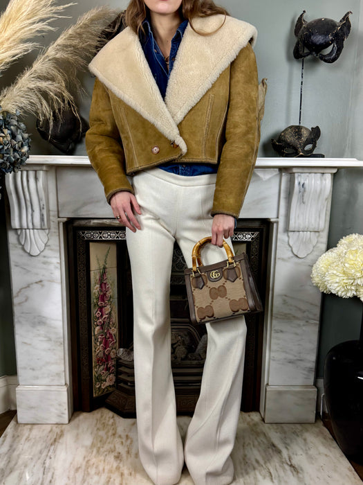 Nicole Farsi, 90s sheepskin jacket