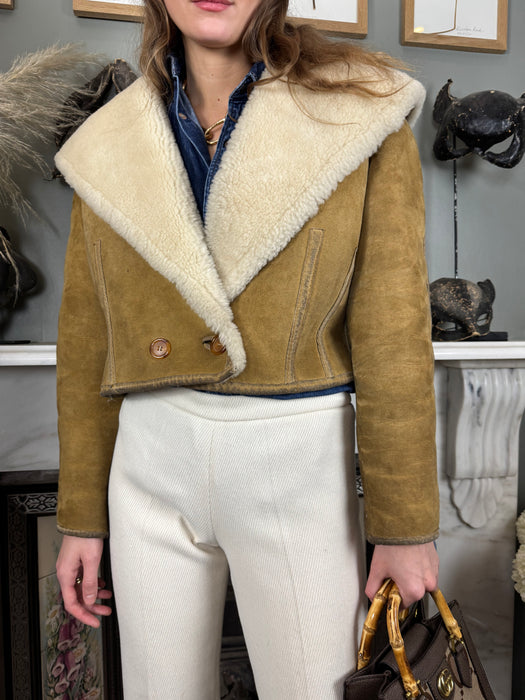 Nicole Farsi, 90s sheepskin jacket