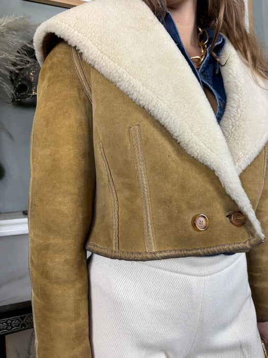 Nicole Farsi, 90s sheepskin jacket