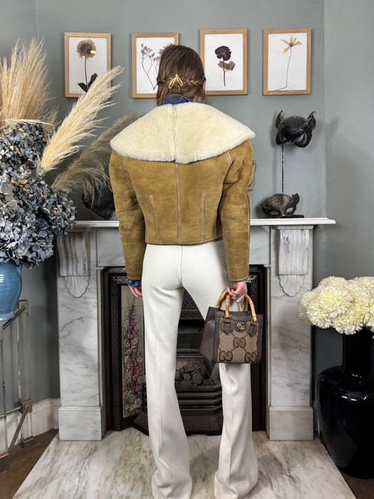 Nicole Farsi, 90s sheepskin jacket