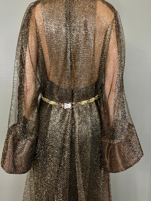 Pacco Rabanne, 70s beaded necklace belt harness