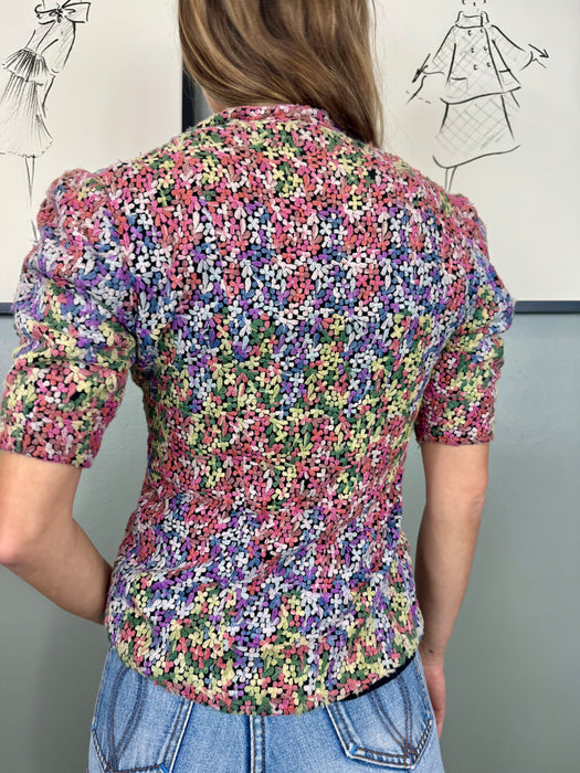 Tasha, 30s floral embroidered jacket