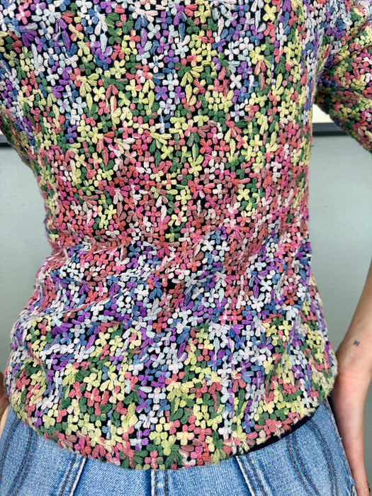Tasha, 30s floral embroidered jacket