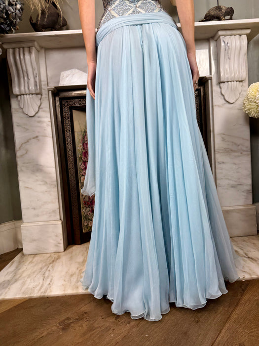 Eloise, couture 60s beaded chiffon dress