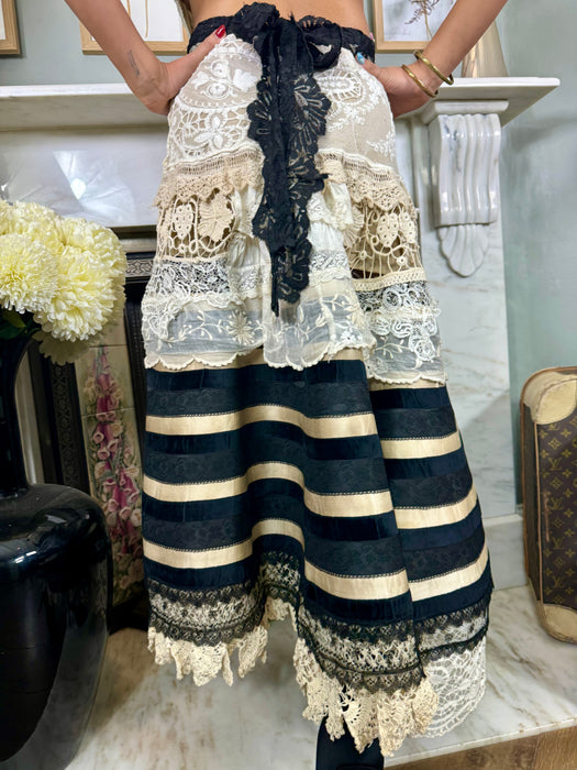 Romi, reworked Victorian lace dress