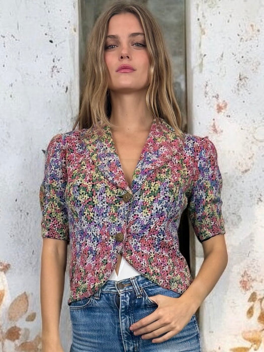 Tasha, 30s floral embroidered jacket
