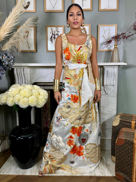Silvia, Majestic beaded kimono gown