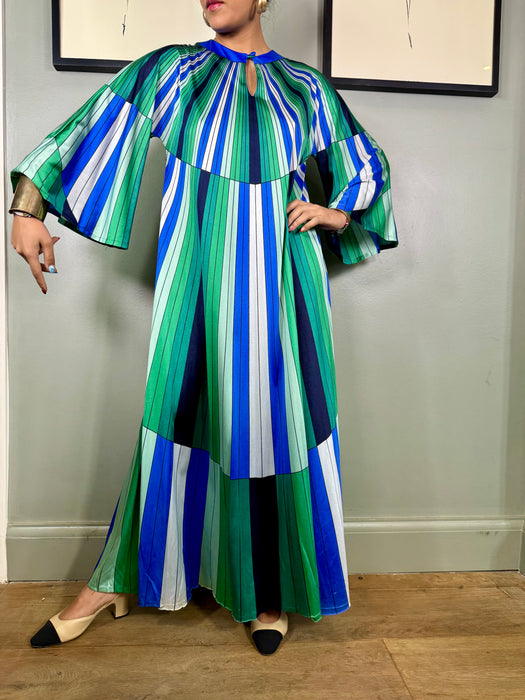 Astor, 70s geometric print kaftan