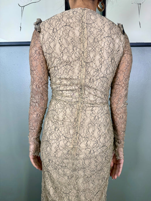 Preen, Y2K lace asymmetric dress