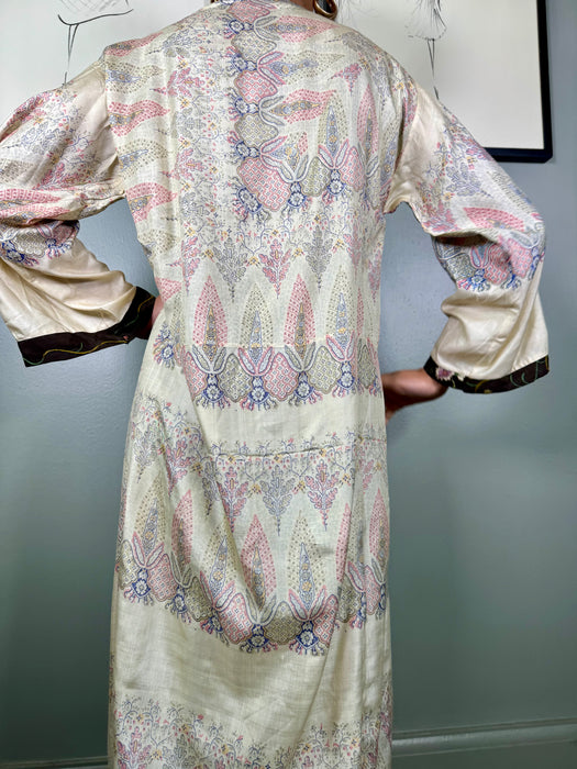 Octavia, double sided 40s silk robe