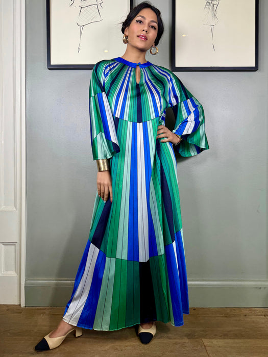 Astor, 70s geometric print kaftan