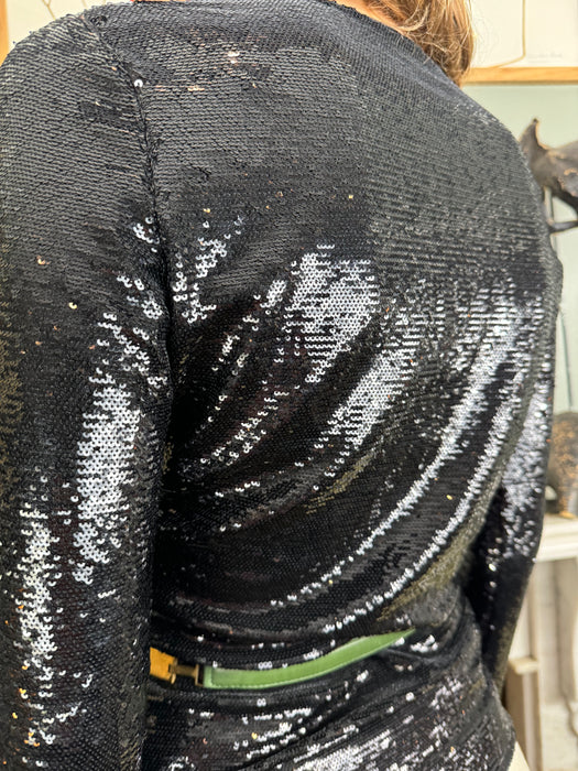 Tom Ford, Y2K black sequins long sleeve top