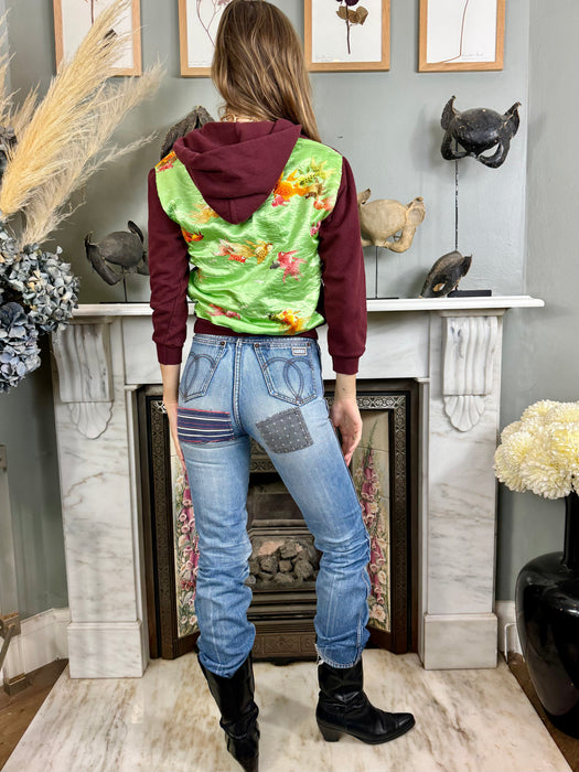 Davina, vintage Champion zip up sweatshirt with embroidery