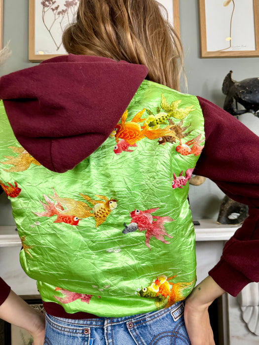 Davina, vintage Champion zip up sweatshirt with embroidery