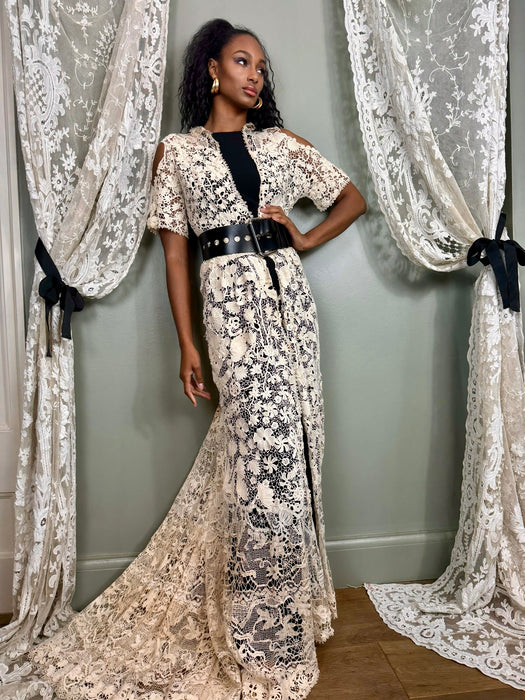 Long lace coat hotsell